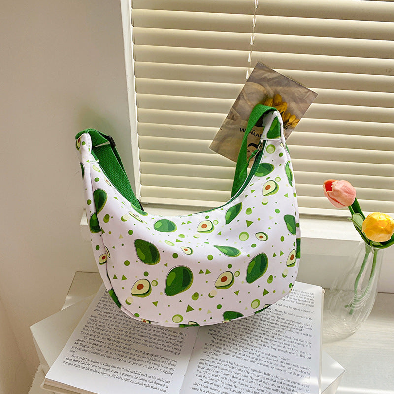 Bolsa para niños de fruta de fresa de aguacate al por mayor lienzo